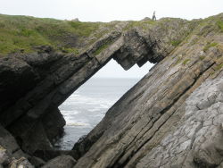 jayxenos:  Devil’s Bridge, Worm’s Head island, Rhossili, Wales by Deborah Smith 