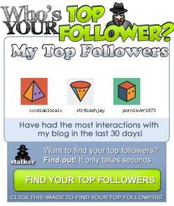 Discover who is viewing your blog the most!!xxxdiablocalxxx viewed my blog the most this month with 3529 views!Find out your top followershttp://bit.ly/tViewrs