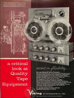 retroaudiophiledesigns:  Viking, 1960′s ad.