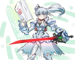 thekusabi:  Weiss Schnee with an altered design created by Minoru Kawakami, author of the light novel series Horizon in the Middle of Nowhere. By いえすぱ 