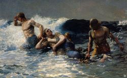 hadrian6:  Undertow. 1886. Winslow Homer. American. 1836-1910. oil /canvas. http://hadrian6.tumblr.com 