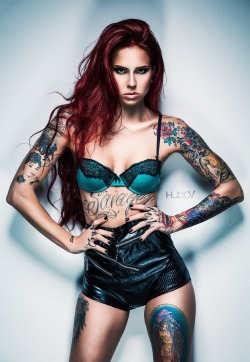 tattooedladiesmetal:  Holly Savage