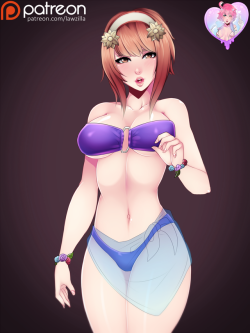 Finished Subdraw #25: Sakura from Fire Emblem!Hi-Res   Stages of Unclothing and Nude versions in Patreon!