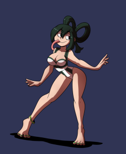 grimphantom2: ninsegado91:  goobermation: Real cute froppy, in a swimsuit! So cute!  Sexy! 