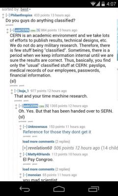 redneckedcrake:   CERN scientists did an AMA on Reddit, and they slipped in a Steins;Gate reference  via @southrop113 