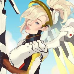 munbbi: #Mercy from #Overwatch. You can view the full picture on my facebook page and twitter. Its been so long since I last posted something I was very busy ans could harsly draw for myself but now I have time.