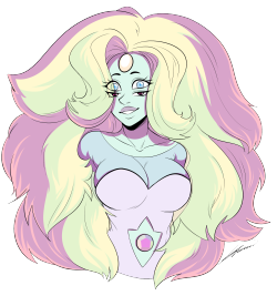 Rainbow Quartz bc I felt a bit better x___xI will NEVER color her again&hellip;also idk about the colors tbh I like the idea of her having that gorgeous purple skin (as in the “shadow”) &lt;”DAlso she’s available as a sticker!