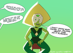 rileys-universe:why peridot’s green screen wasn’t activated in the dove ad