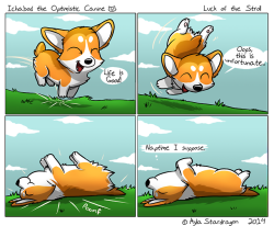 ask-gumdramon-and-friends:polar-latias:spacebartheinventor:mystical-flute:  chelseamourning:  chubbythecorgi:  My friend sent me this amazing corgi comic! (originals found here)  THIS IS THE CUTEST THING EVER  THE LAST ONE   FOURTH ONE JUST LITERALLY