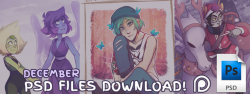 Uploaded the PSD files of the above drawings from december! c:-PSD files category | patreon–what is this?  A category where I share - usually 3 per month - PSD files of my  drawings, they have unmerged layers so you can download them and see how  they’re