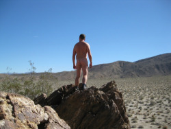Hiking in the Anza-Borrego Desertdesert is a great place to be nude i just wish cactus was bushier lol