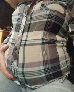 jt252000: blazedporkbelly:  Well… these size 24&quot; had to rip in 3 places for me to get them over my thighs and hips… I can’t believe I fit in these just a few years ago… oh well time to finish off those leftovers.  So beautifully round and