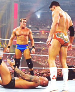 Ted &amp; Cody dominating Randy! ;)
