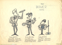 directedbychuckjones:  Fun-loving, laughing haired, curly-eyed kid.  Original character model drawings for a proposed sequel to the Chuck Jones-directed 1940 short cartoon, “The Dover Boys”. Graphite and colored pencil on 12 field animation paper.