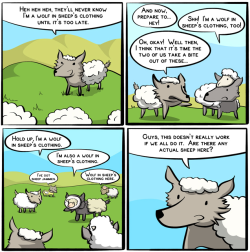 thefrogman:  Wolf in Sheep’s Clothing by Buttersafe [website | twitter | facebook] 