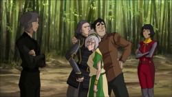 nintenerd64:  deathlybrownie:  That classic Beifong glare  #bolin is the first person to experience the beifong glare from four different angles at once#and live 