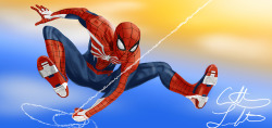 This took me a couple weeks to do, but finally completed it last night. Think it turned out amazing(pun intended). I took some artistic liberties of adding designs from the classic suit and the new insomniac suit.