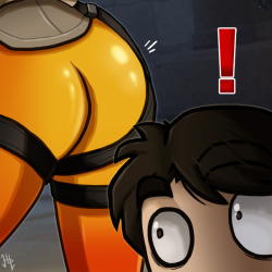 henpendrips:  By jove! A human character with buttocks. Such filth!!! (sarcasm)If you’d like a transparent PNG of Tracer’s backside (for whatever reason) feel free to ask. =) 
