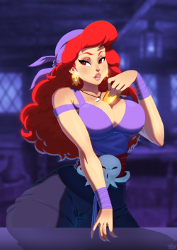 tovio-rogers:captain syrup from wario land drawn up for patreon. uncensored versions and psd file available there soon. 