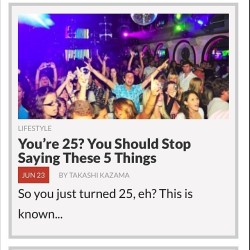 You&rsquo;re 25 now and it&rsquo;s time for you to get your thing together. Go to bonafidepanda.com to know the 5 things that you need to stop saying.    #bonafidepanda #newpost #instagood #latestupdate #articlepost #sharewithfriends #instago #instacool