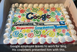 mikalhvi:full-onrainstorm:  WHAT WOULD POSSES YOU TO LEAVE GOOGLE FOR BING  &ldquo;Did you mean: Congratulations TRAITOR!&rdquo; that’s fucking priceless. 