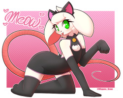 whygena-draws:   Is it weird to dress a mouse as a cat?   [(Support me) Patreon] [Twitter] - [Deviantart] - [Newgrounds]  &lt;3