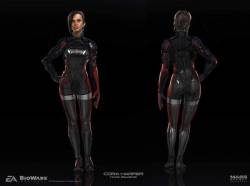 centipeetle: sunsteel:  lesbianquiet: These are the early concepts for Cora Harper. She was designed as a black woman but someone at bioware decided to turn her white and boring  are you fucking kidding me  THIS LITERALLY HAPPENED WITH ASHLEY TOO THEY