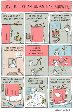 incidentalcomics:Billie Holiday sang, “Love is just like a faucet, it turns off and on.” I think she was almost right.