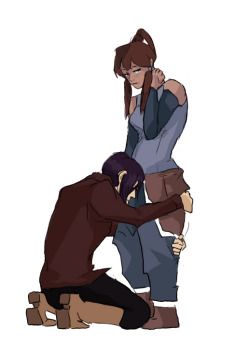 YES MY PRECIOUS, HOLD ONTO HER LIKE SHE IS YOUR DRIFTWOOD IN A SEA OF PAIN.  Meanwhile, Korra wonders, What if I can&rsquo;t live up to everything he&rsquo;s building me to be?  This is so great