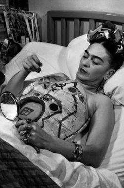 fuckyeahmarxismleninism:  July 6, 1907: Birthday of Comrade Frida Kahlo  Revolutionary communist, Mexicana feminist, gender queer pioneer, voice of survivors everywhere, and incredible artist – rivaled only by her partner/nemesis, Diego Rivera.  