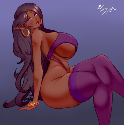 therealfunk: mrsithums:  Drawing I did of @therealfunk‘s OC Vanessa. Thanks for all the help/support, and I hope you like it my dude.  HELL YEEEEThank you @mrsithums!! You made her busty+curvy and and overall so luscious!! Bravo!!  &lt; |D”‘‘‘