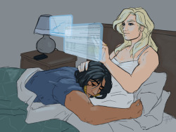papa-abel:decided to jam two prompts togetherpharmercy for @hana-blogs &amp; heroes in sleepwear for @yeahfuckinright*excuse the bad quality, this is me trying to kick my way through artblock