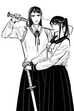 buttleronduty:  that sukeban au and also that ballet au. someone please write me fic of any of these aus and i will give you my first born..
