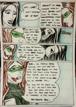  Kate Five vs Symbiote comic Page 87   Kate uses her fists as weapons. Kimberly it seems uses words. Each sentence cuts deeper and deeper