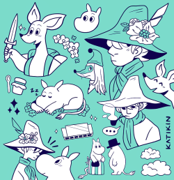 katikin: bff @fafner offhandedly suggested that we watch an episode of moomin together and then i spent the next three weeks drawing and thinking about it while overseas
