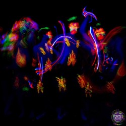 Blacklight Dancers #uv #glow #dance #plur #trippy #longexposure #lightpainting