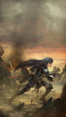 yagaminoue:I painted this in anticipation of the new Fire Emblem game, to allay my hype and to give tribute to a game which has sucked up so much of my free time.