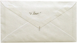 therefined:  “Because sending a letter is the next best thing to showing up personally at someone’s door. Ink from your pen touches the stationary, your fingers touch the paper, your saliva seals the envelope, your scent graces the paper. Something