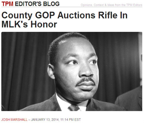 TPM - County GOP Auctions Rifle In MLK's Honor