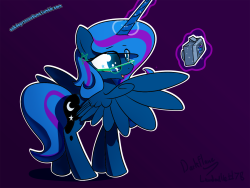 darkflame7:  lunadoodle:  I saw this adorable blog today and I had to draw a fanart for the cute little depressed Luna. Go check it out too! It’s really adorable! askdepressedluna  Go lookie at the cute blog! 