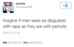 dontneedfeminism:bohemian-essences: WOW   It’s funny because they are.Why do you think that prisoners view rapists as worse than murderers? Why do you think prisons sometimes have to lie even to the prison guards about a person being a rapist? Cause