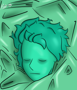 “Who killed Lapis Lazuli”I was listening to the Twin Peaks soundtrack (Composed by the incomparable Angelo Badalamenti) and I was inspired to draw Lapis in plastic, with Malachite colors.