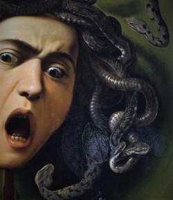 twirld:Caravaggio (1571 - 1610) Medusa (detail)