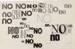 visual-poetry:  »no (second version)« by louise bourgeois (1973) 