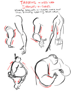 cartoonbrew:Drawing Tips : Dave Pimentel  Disney Story Artist Dave Pimentel discusses tapering body shapes in your drawings (or CG poses for that matter). Full article here:http://drawingsfromamexican.blogspot.ca/2010/04/tapering-body-shapes.html
