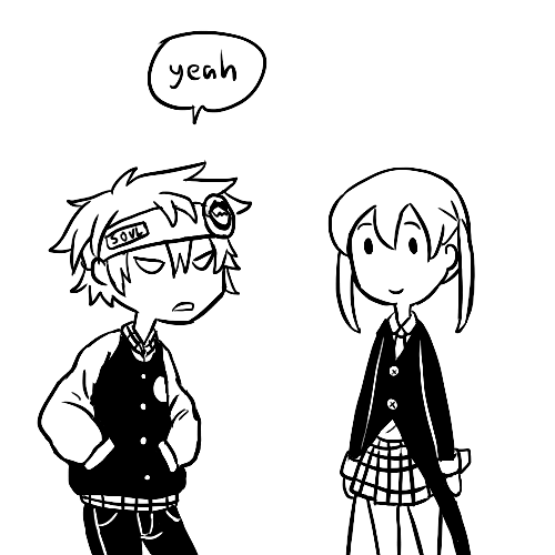 How do you picture Soul and Maka's first meeting? Tumblr_inline_n0hzdq8veQ1qljrga