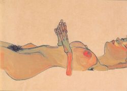 dappledwithshadow:  Totes Mädchen, Egon Schiele1910