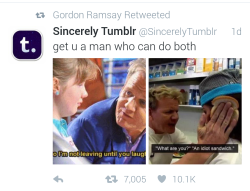 solonghelena:  Gordon Ramsay retweeted this and I can’t fucking deal with it 