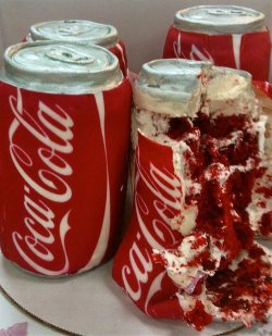 collegehumor:  UnCANny Coca Cola Cake It’s just got so much sugar.