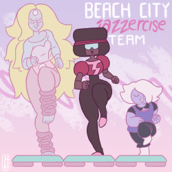 petarvee:  Beach City Jazzercise Team.Literally all I could think of when I saw Rainbow Quartz. It’s also a lighter piece to counteract the emotional ass-blasting the rest of the episode was.  80′s!